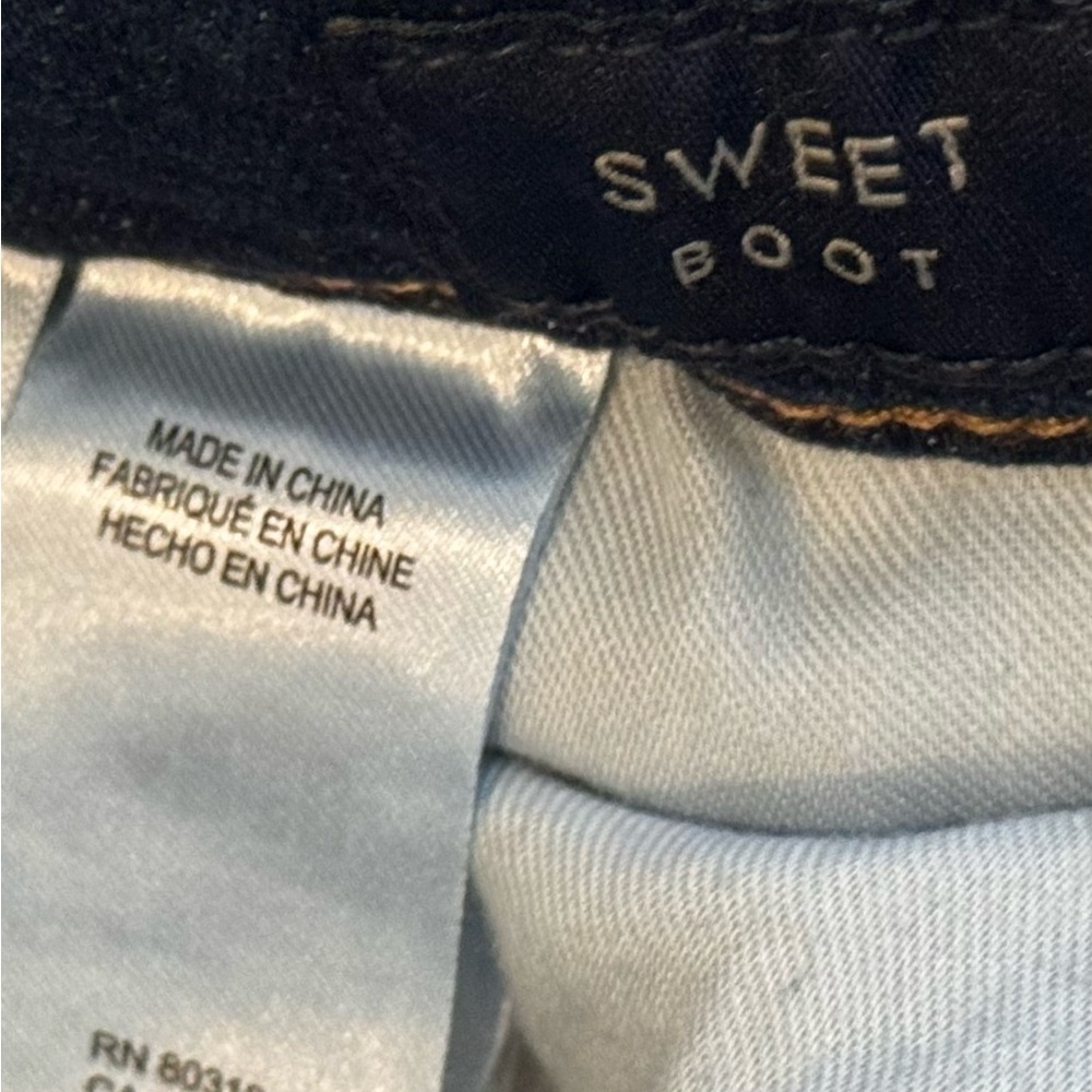 Lucky Brand Sweet Boot Jeans Womens 8 29 Mid Rise Bootcut Dark Wash Stretch NWT - Picture 7 of 9